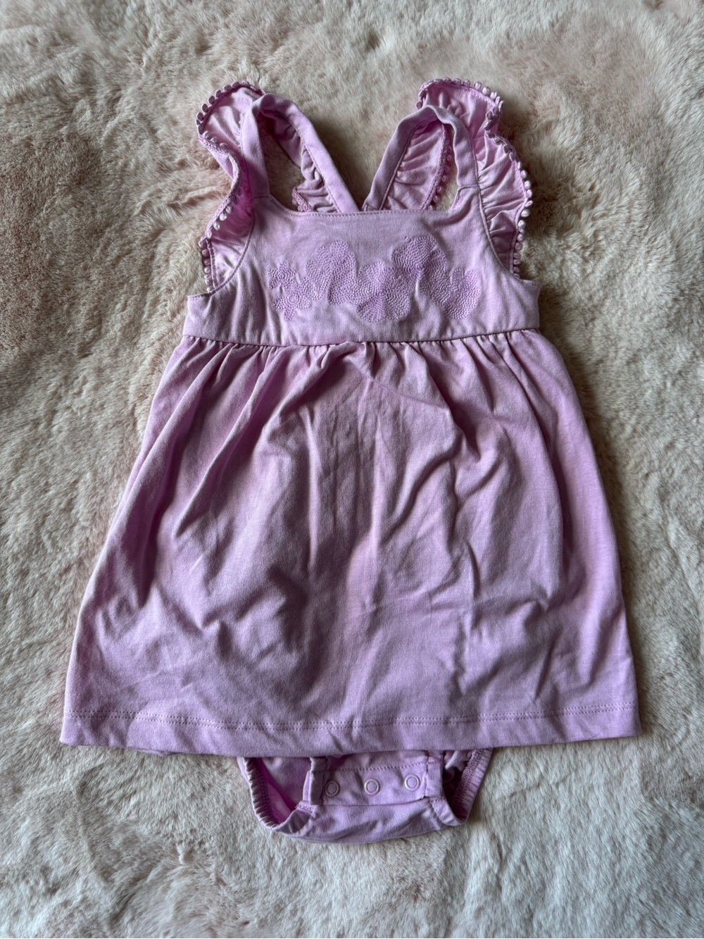NWT Carter’s Lilac Embroidered Sunsuit Size 18 months Baby Girl